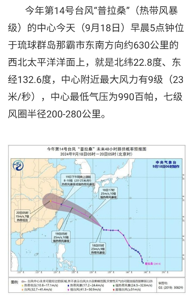 台风最新消息，关于台风14号的最新动态报告